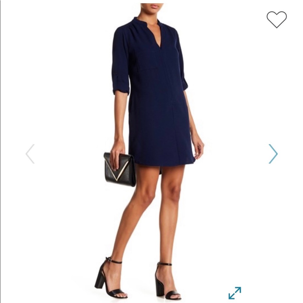 LUSH Novak 3/4 Sleeve Shift Dress